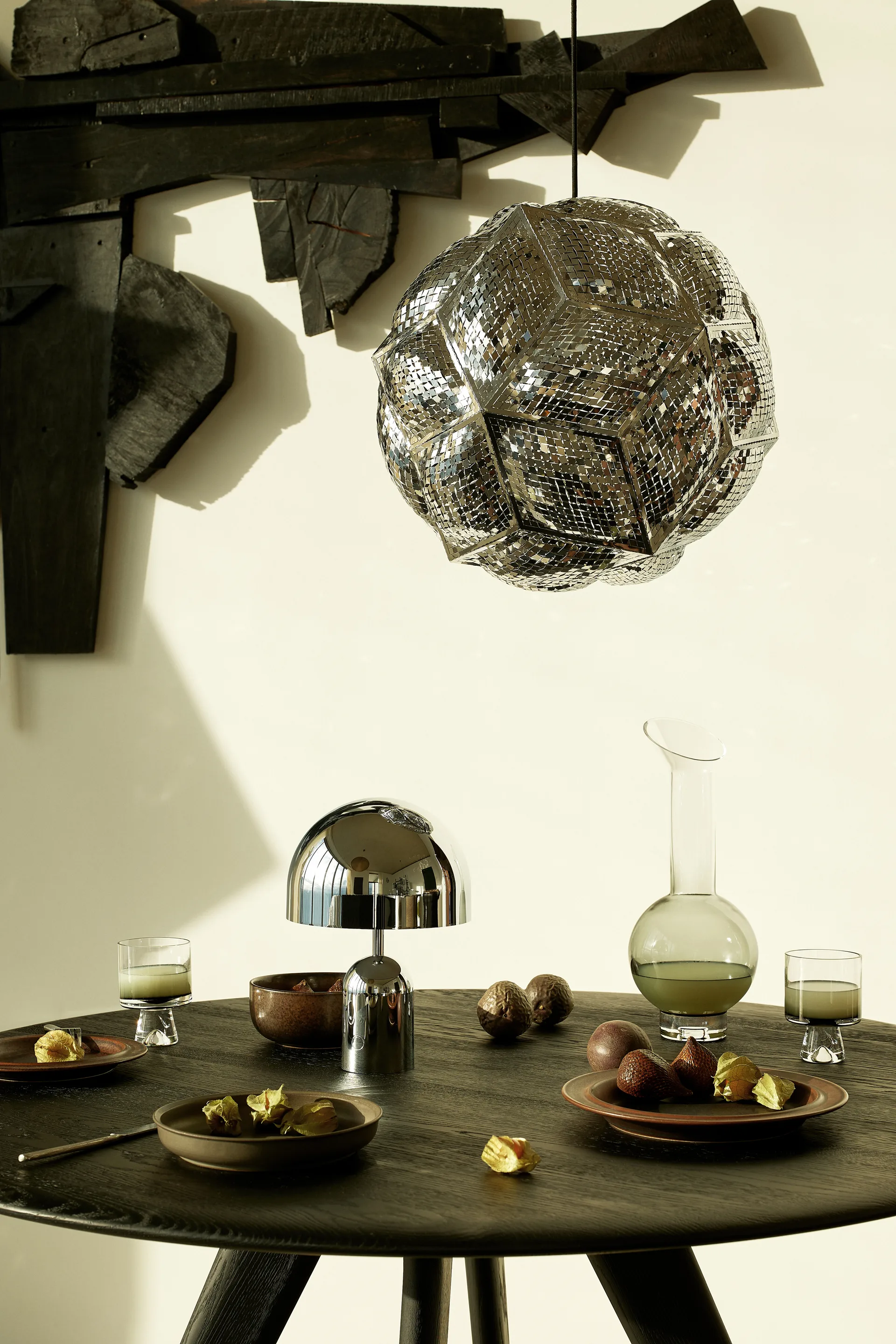 Bell Portabel LED bordslampa 28 cm, Silver Tom Dixon