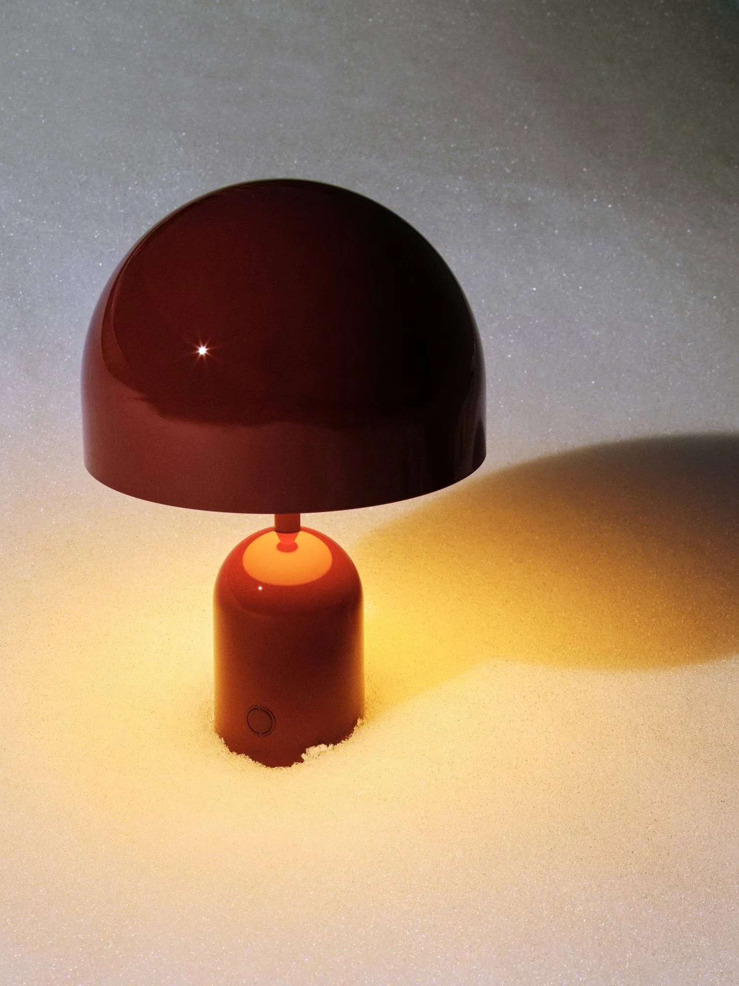 Bell Portabel LED bordslampa 28 cm v.2, Burgundy (vinröd) Tom Dixon