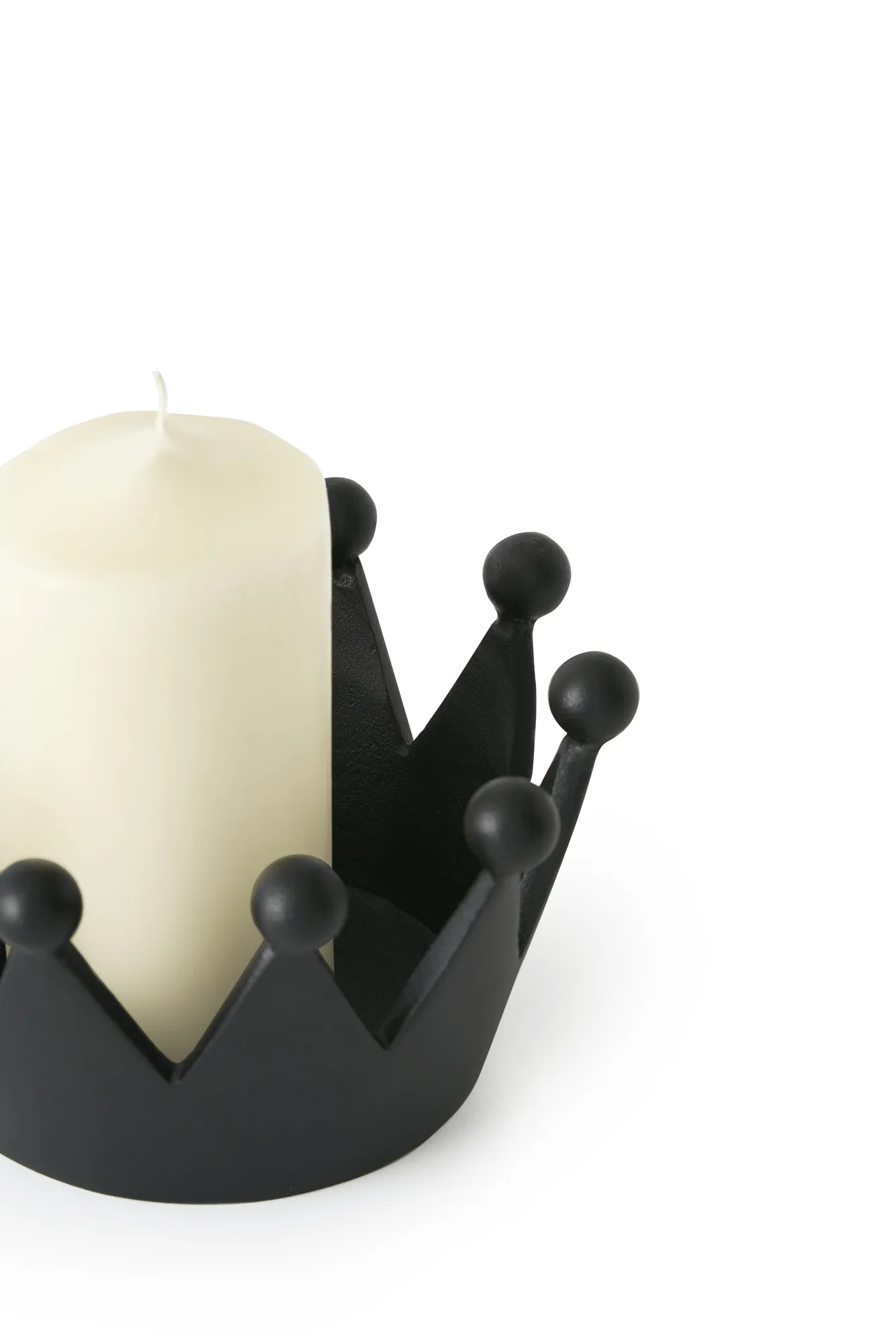 Cast Iron Crown ljuslykta, Ø14x8,2 cm Tom Dixon
