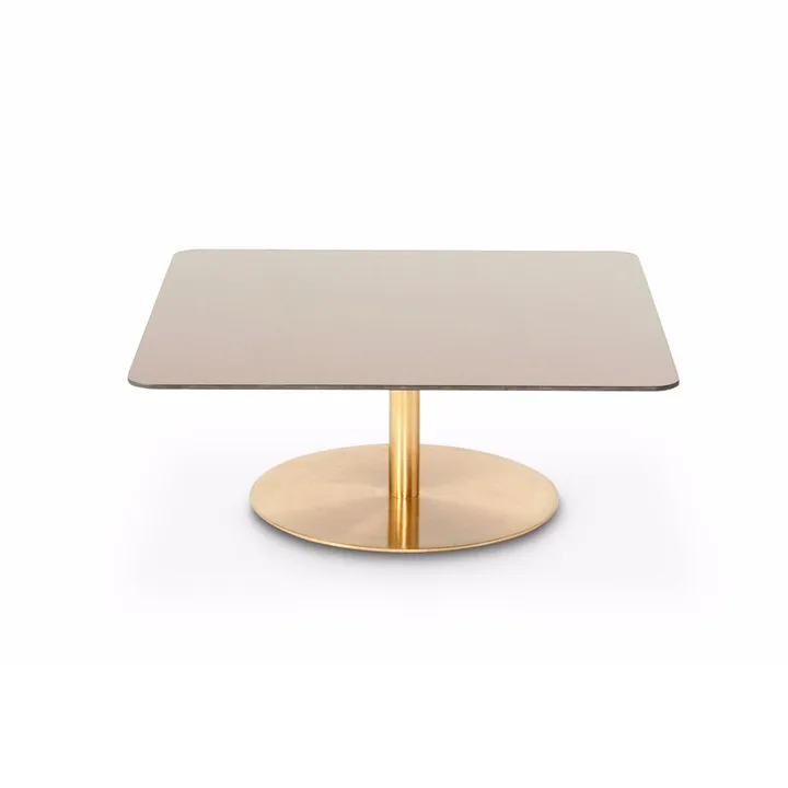 Flash soffbord 80x80 cm - Koppar-mässingsstativ - Tom Dixon