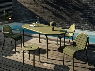 Groove Obround matbord - Moss, 86x186 cm - Tom Dixon