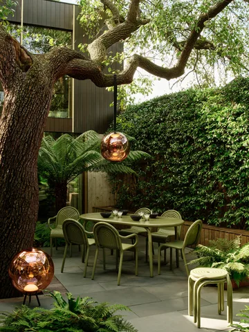 Groove Obround matbord - Moss, 86x186 cm - Tom Dixon