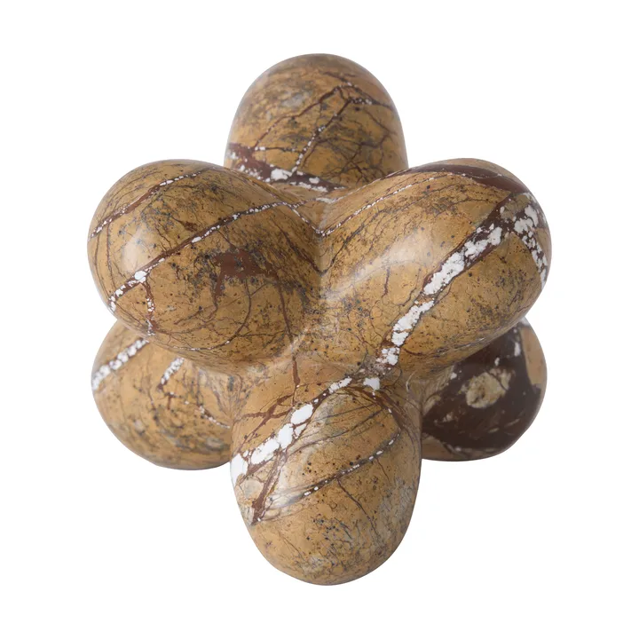 Jack dekorationsobjekt - Forest brown marble, 10x8,5 cm - Tom Dixon
