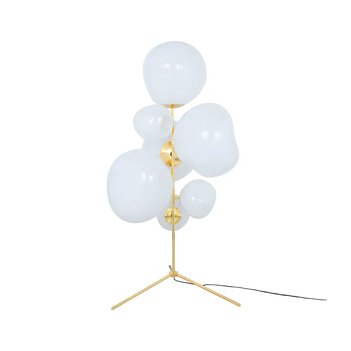 Melt Chandelier golvlampa LED 175 cm - Opal-gold - Tom Dixon