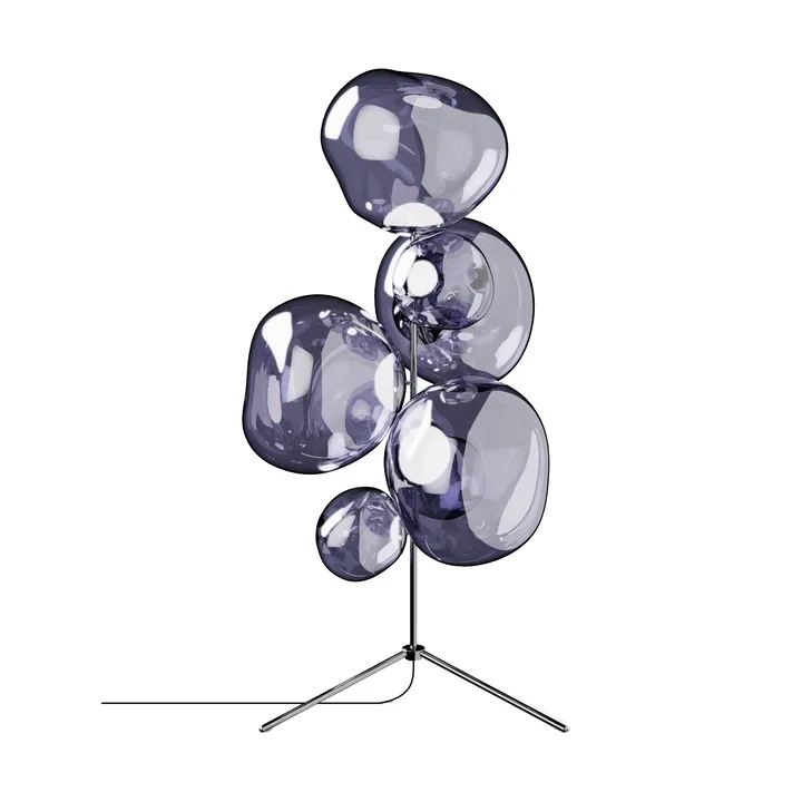 Melt Chandelier golvlampa LED 175 cm - Smoke - Tom Dixon