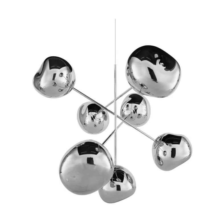 Melt Chandelier large takkrona LED 196 cm, Silver Tom Dixon
