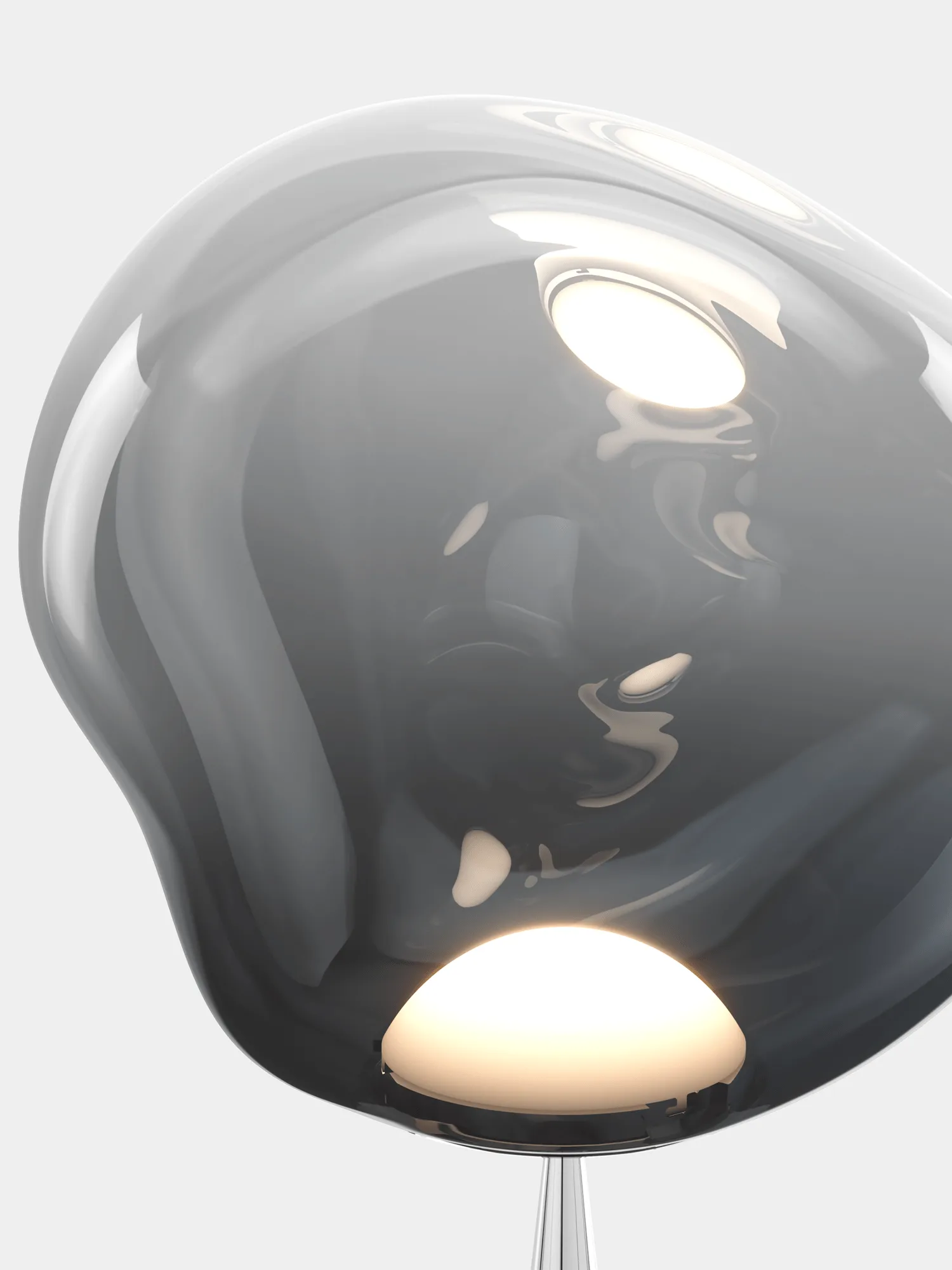Melt Cone fat golvlampa LED 174,5 cm, Nickel-silverfärgad Tom Dixon