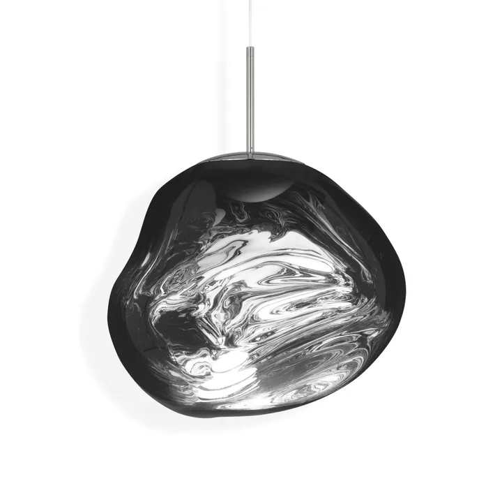 Melt pendel LED - Chrome (krom), medium 50x50 cm - Tom Dixon