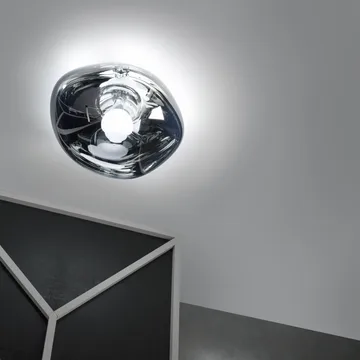 Melt Surface vägg- och taklampa LED - Krom - Tom Dixon