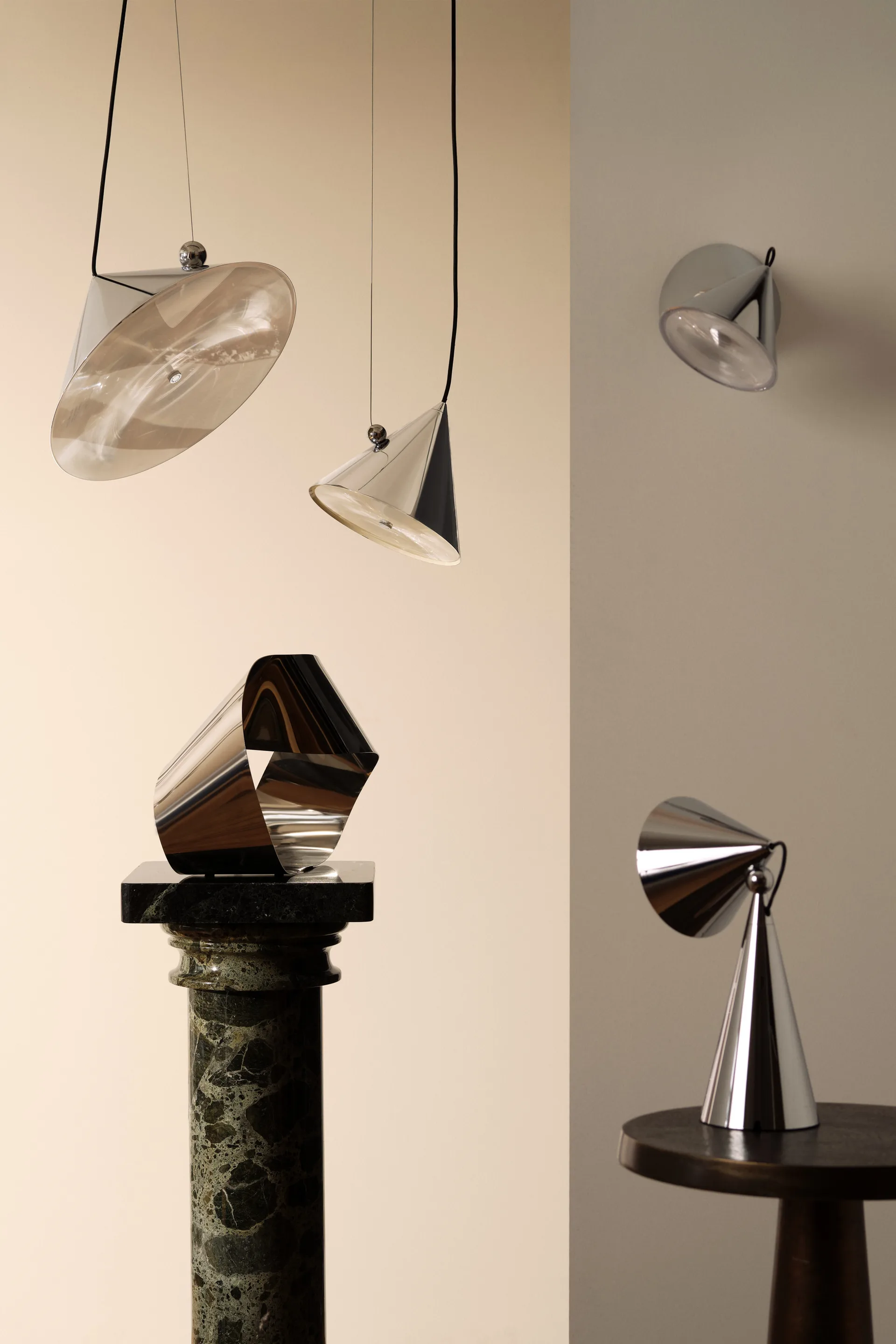 Pose pendel, Silver, Ø43x30 cm Tom Dixon
