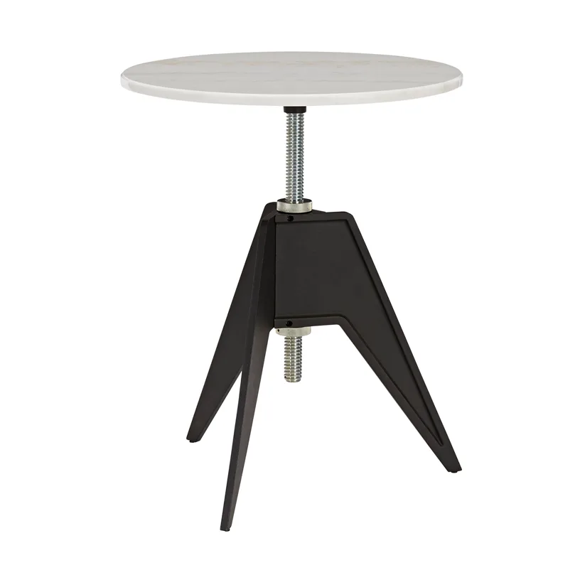Screw cafébord Ø60 cm, White marble-cast iron Tom Dixon
