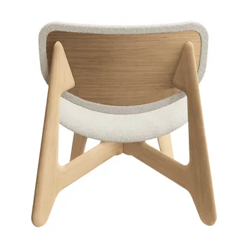 Slab loungestol klädd sits - Natural brushed oak-Elle 0200 CMHR Natural - Tom Dixon