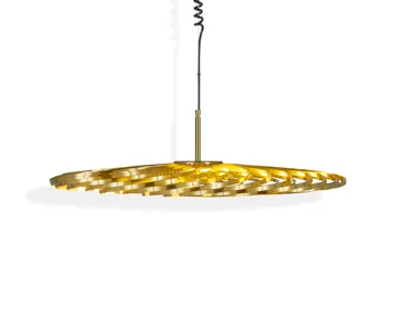 Spring pendel LED brass - Small - Tom Dixon