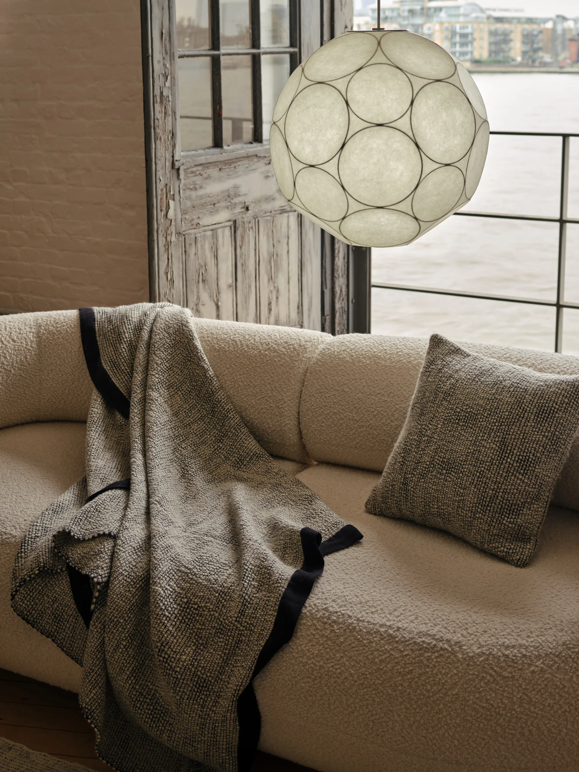 Thread filt 140x180 cm, Black & White Tom Dixon