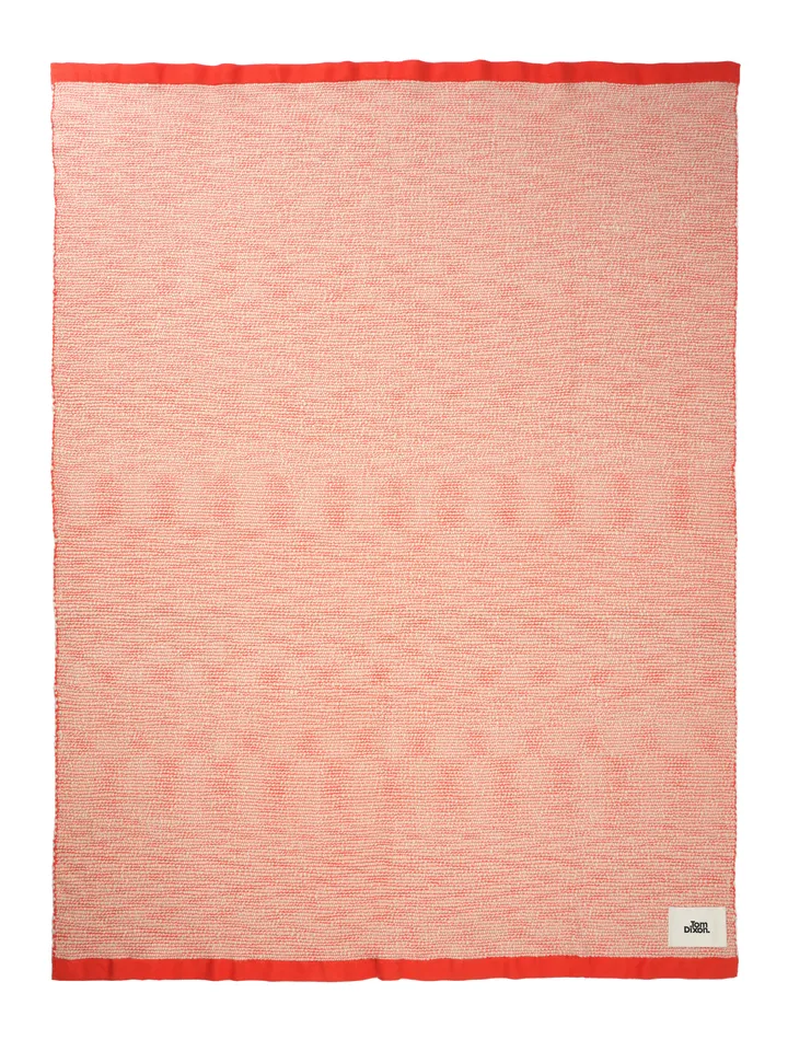 Thread filt 140x180 cm - Orange & White - Tom Dixon
