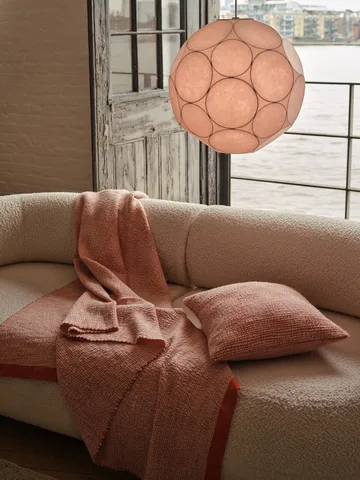 Thread filt 140x180 cm - Orange & White - Tom Dixon