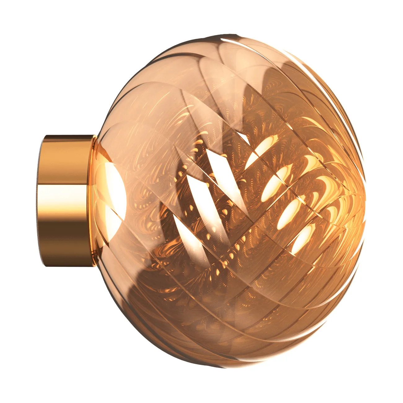 Whirl vägglampa Ø30 cm, Copper Tom Dixon