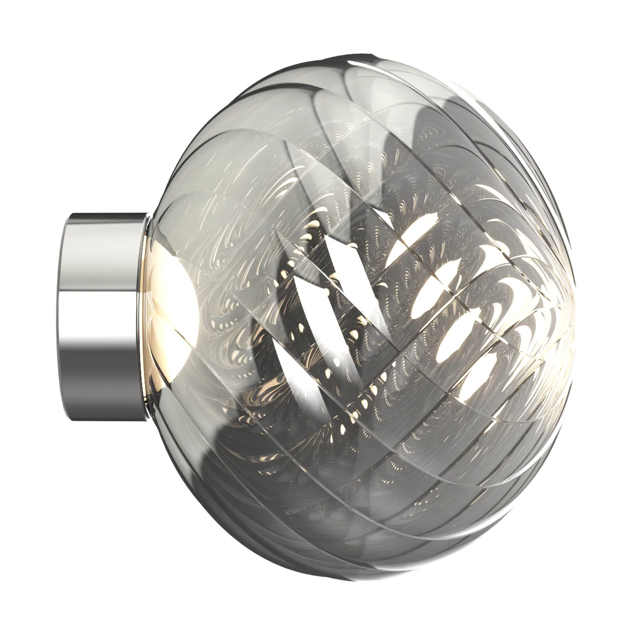 Whirl vägglampa Ø30 cm, Silver Tom Dixon