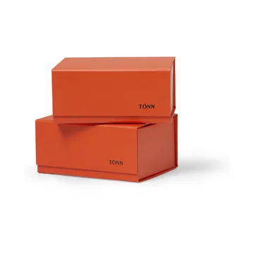 Pac box förvaringsbox - Danish red, small 11x10,5x16 cm, 2-pack - TÔNN furniture