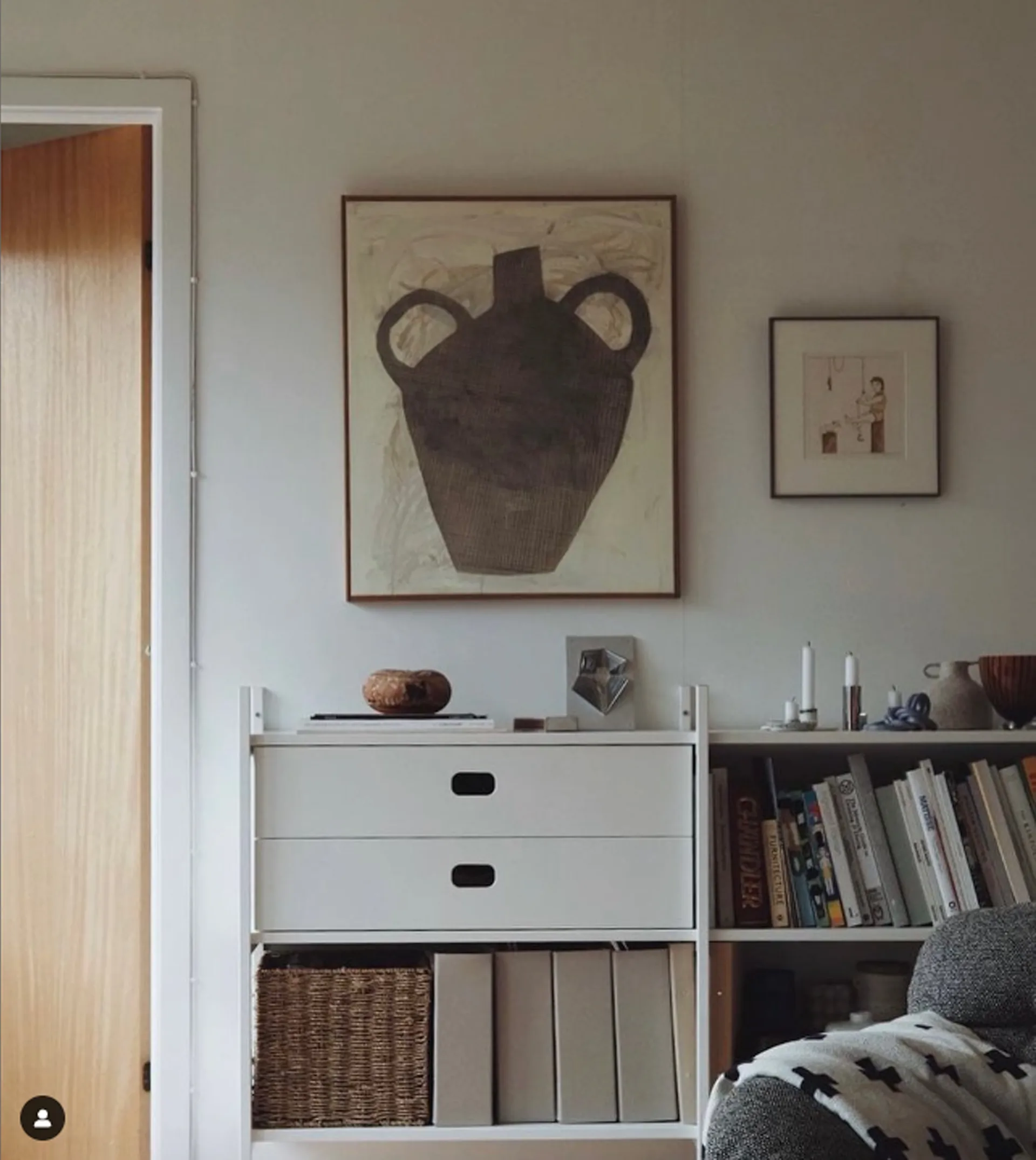 Portal bokhylla small, White, 123 cm TÔNN furniture