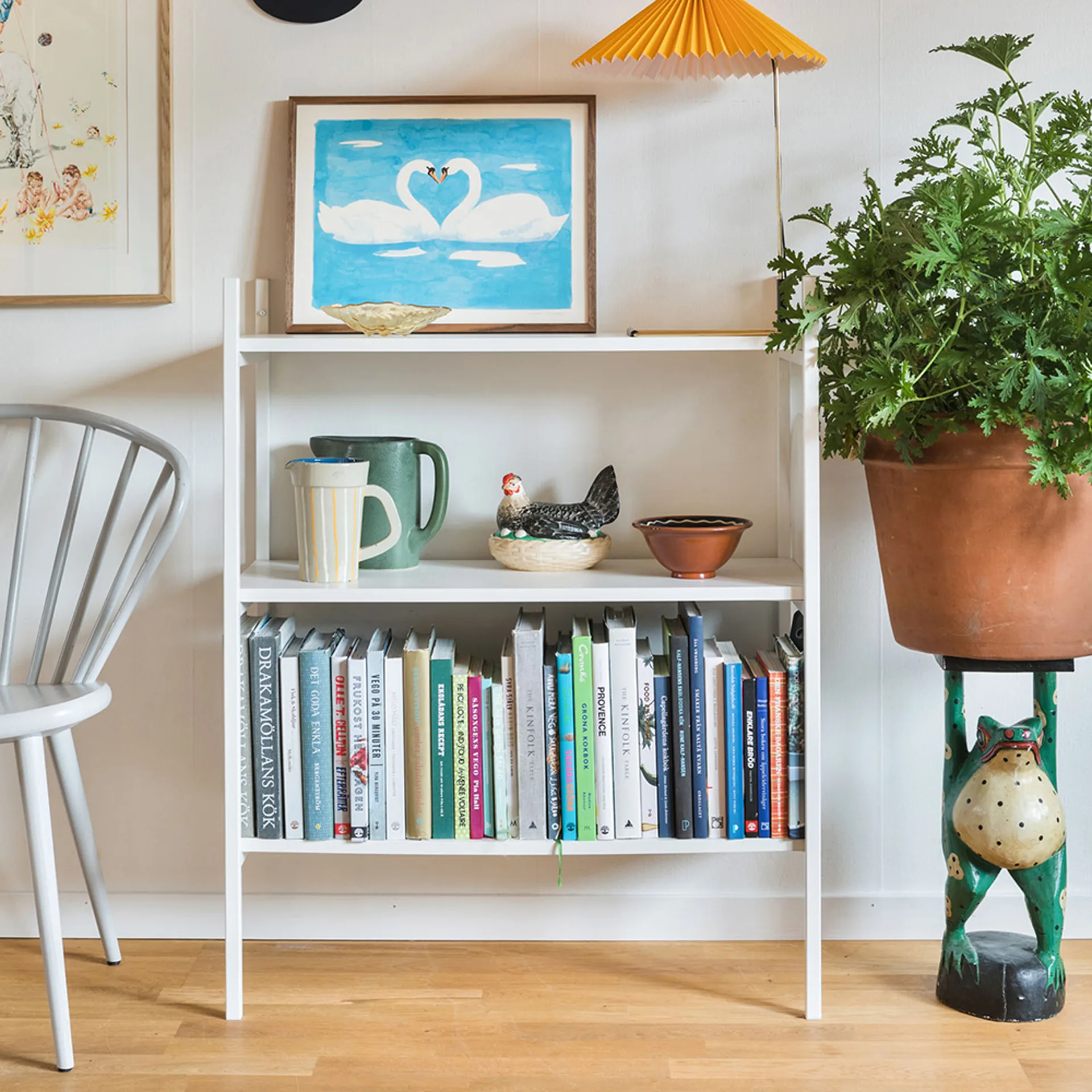 Portal bokhylla small, White, 80 cm TÔNN furniture