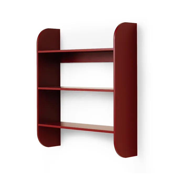 Strapats vägghylla 62x73,6 cm - Burgundy - TÔNN furniture