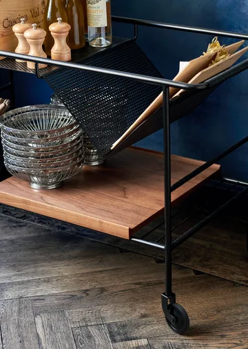 Alima förvaringsvagn lackerad valnöt - Black & lacquered walnut - &Tradition