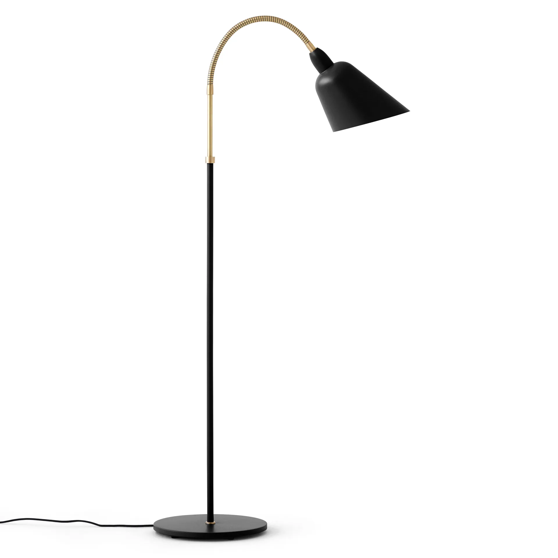 Bellevue AJ7 golvlampa, Svart-mässing &Tradition