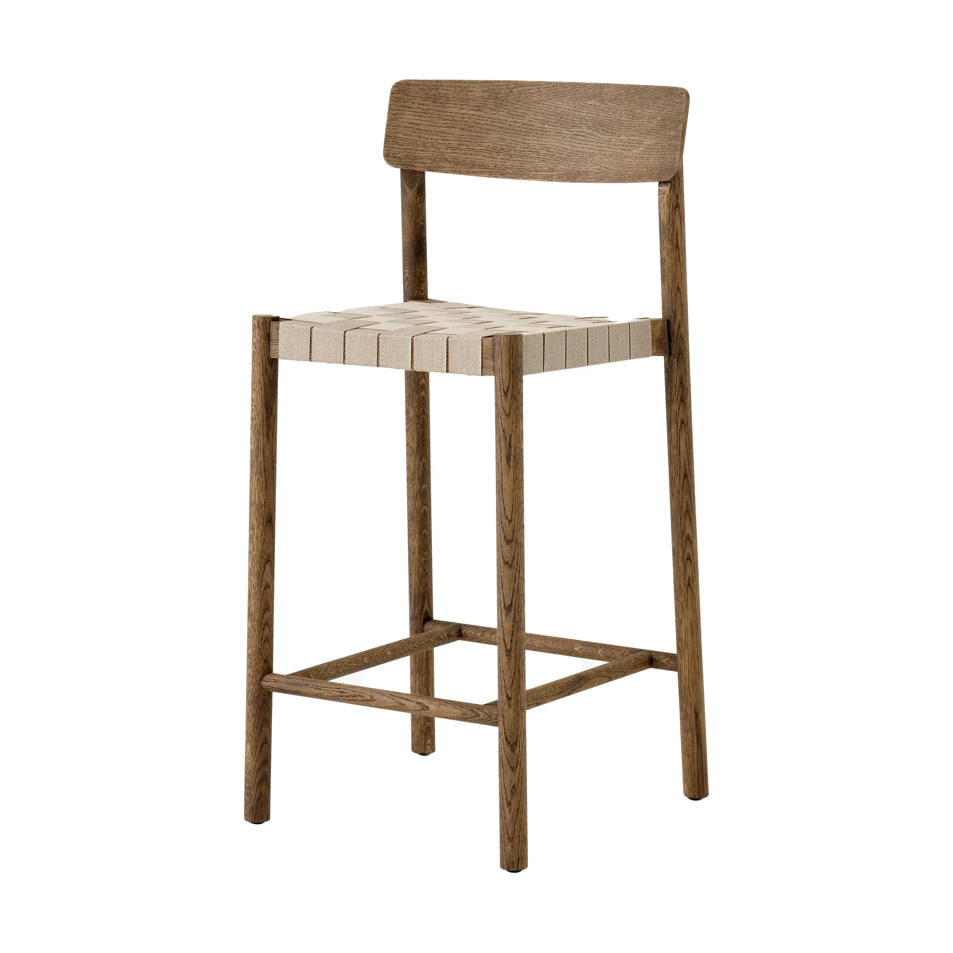Betty TK12 Counter Chair barstol 65 cm, Naturfärgat lin-rökt ek &Tradition