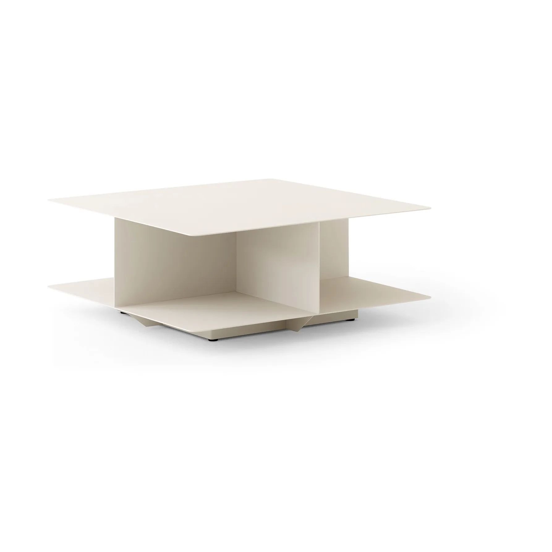 Develius EV3 soffbord, Steel ivory, Ø89x40 cm &Tradition