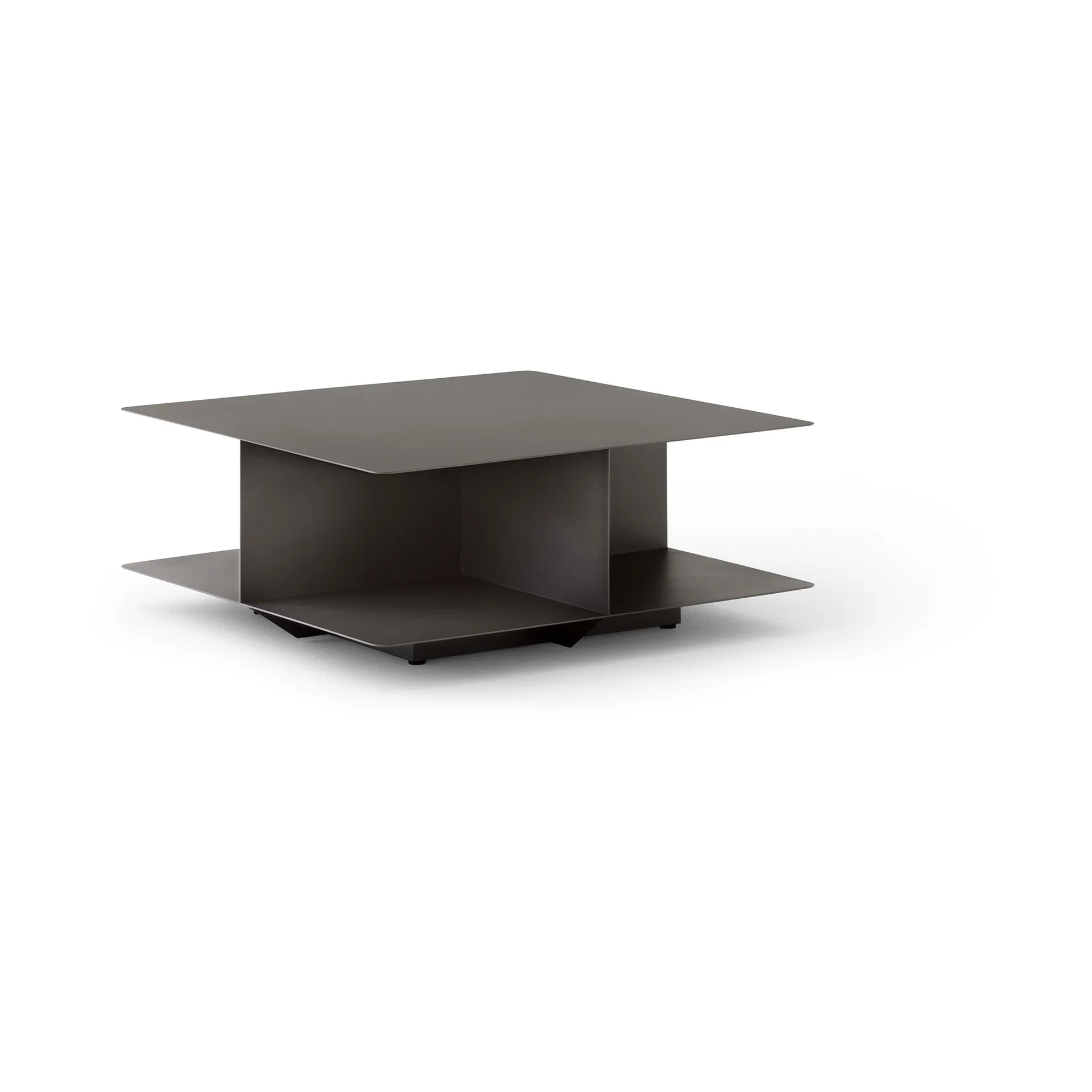 Develius EV3 soffbord, Steel stone grey, Ø89x40 cm &Tradition