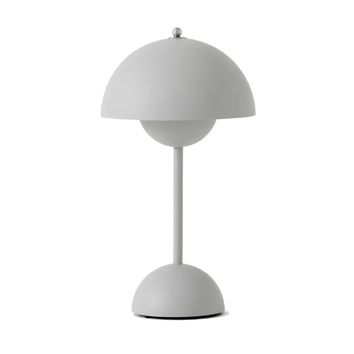 Flowerpot portabel bordslampa VP9 - matt ljusgrå - &Tradition