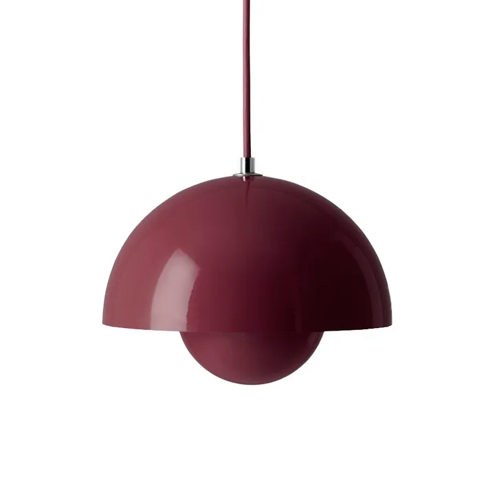 Flowerpot VP1 pendel - Dark plum - &Tradition