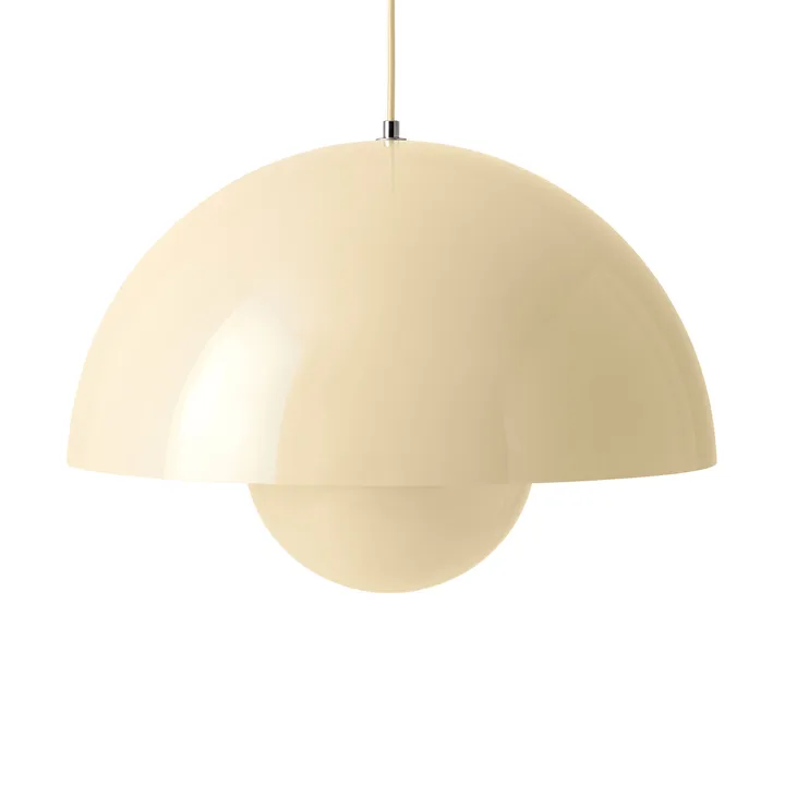 Flowerpot VP2 pendel stor - Ivory - &Tradition