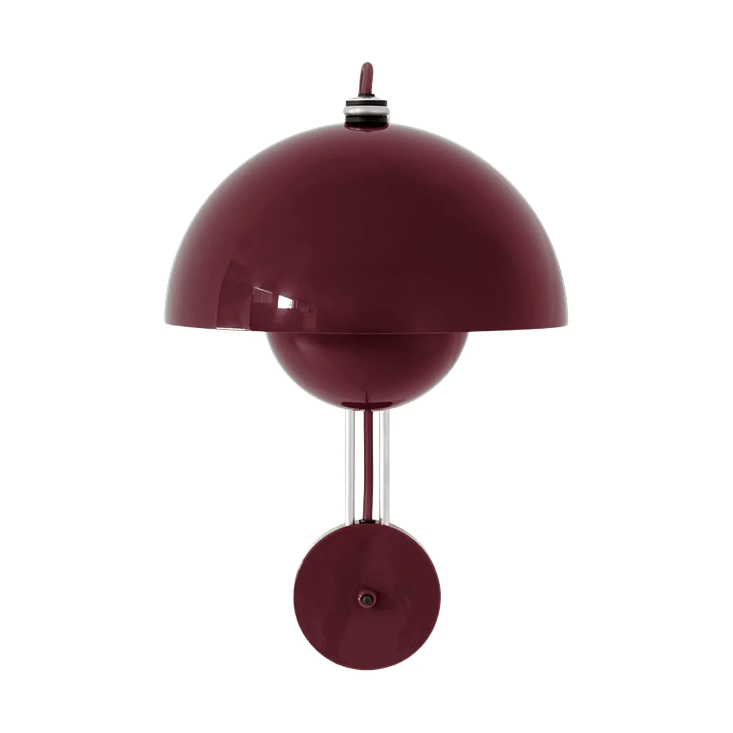 Flowerpot VP8 vägglampa, Dark plum &Tradition