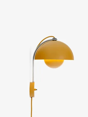 Flowerpot VP8 vägglampa - Mustard - &Tradition