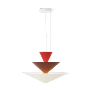Gio LN15 pendel Ø92 cm - Vermilion red-d. burgundy-ecru - &Tradition