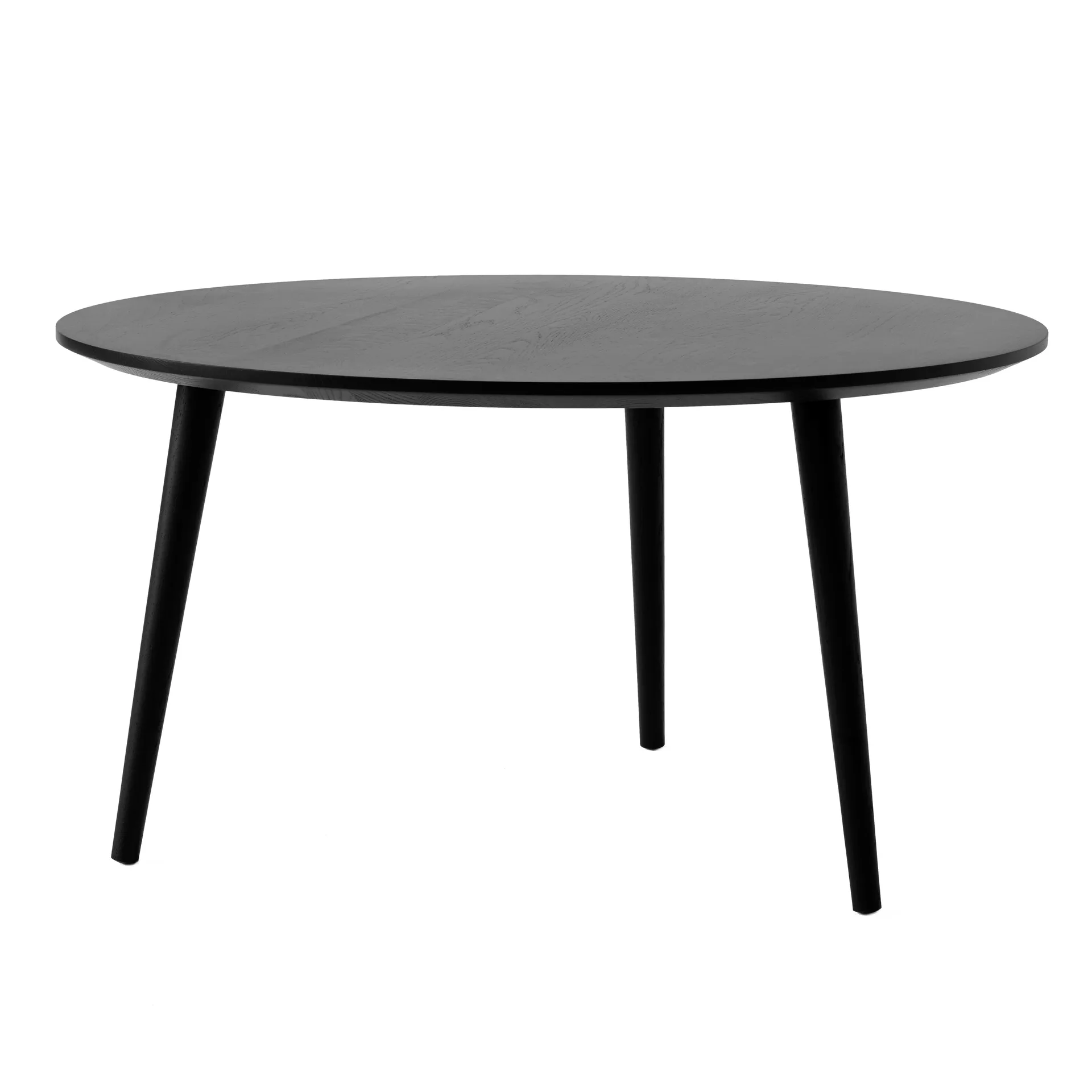 In Between soffbord SK15 Ø90 cm, Black lacquered oak &Tradition