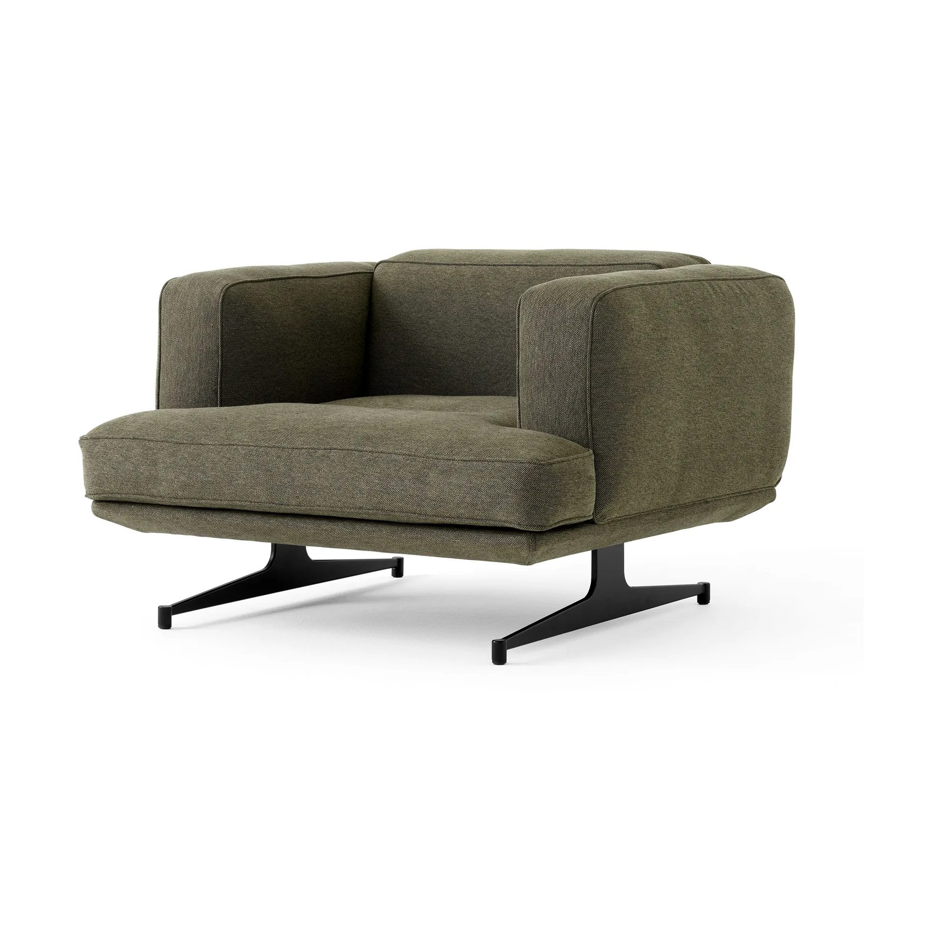 Inland AV21 fåtölj, Clay 0014-warm black &Tradition