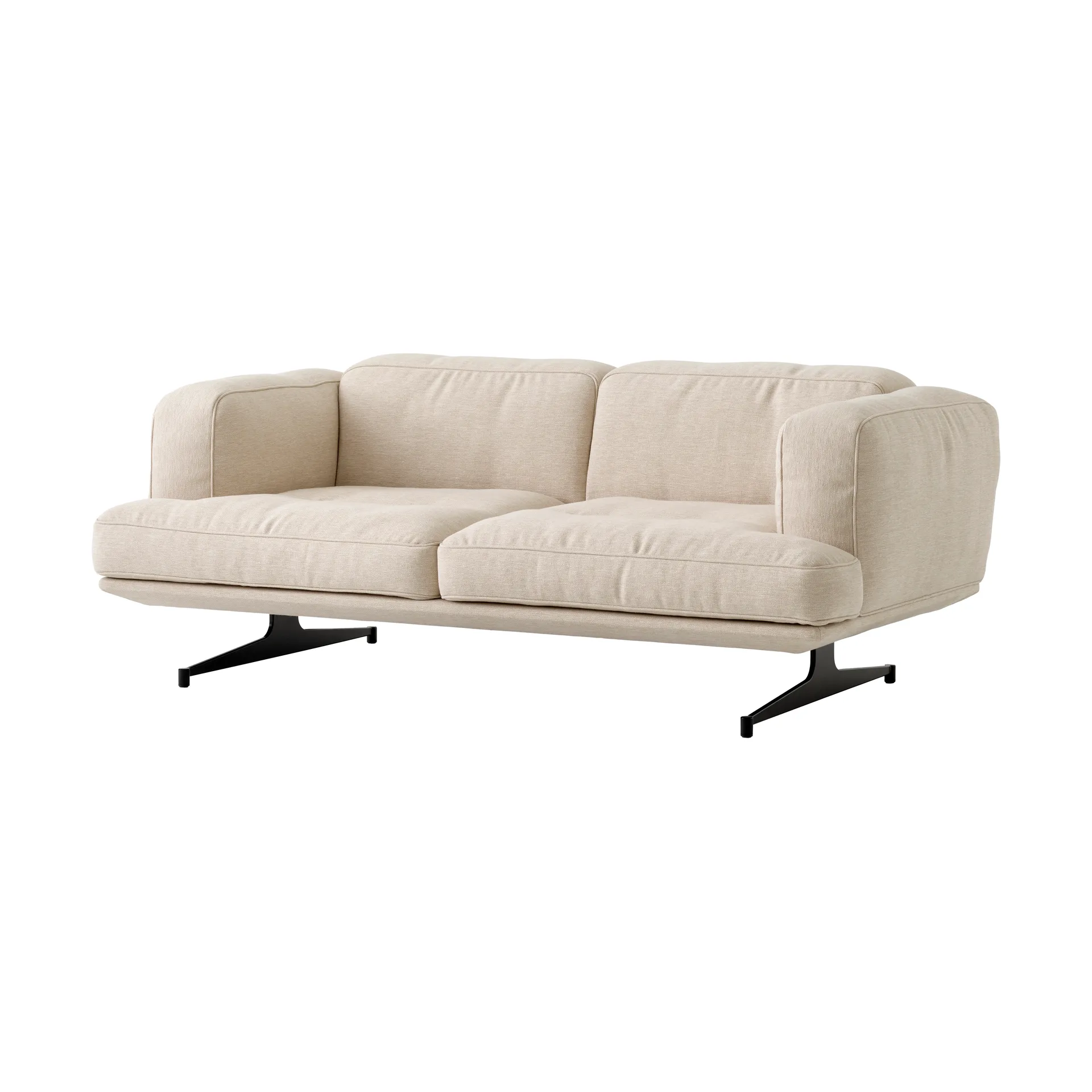 Inland AV22 soffa 2-sits, Clay 0011-warm black &Tradition