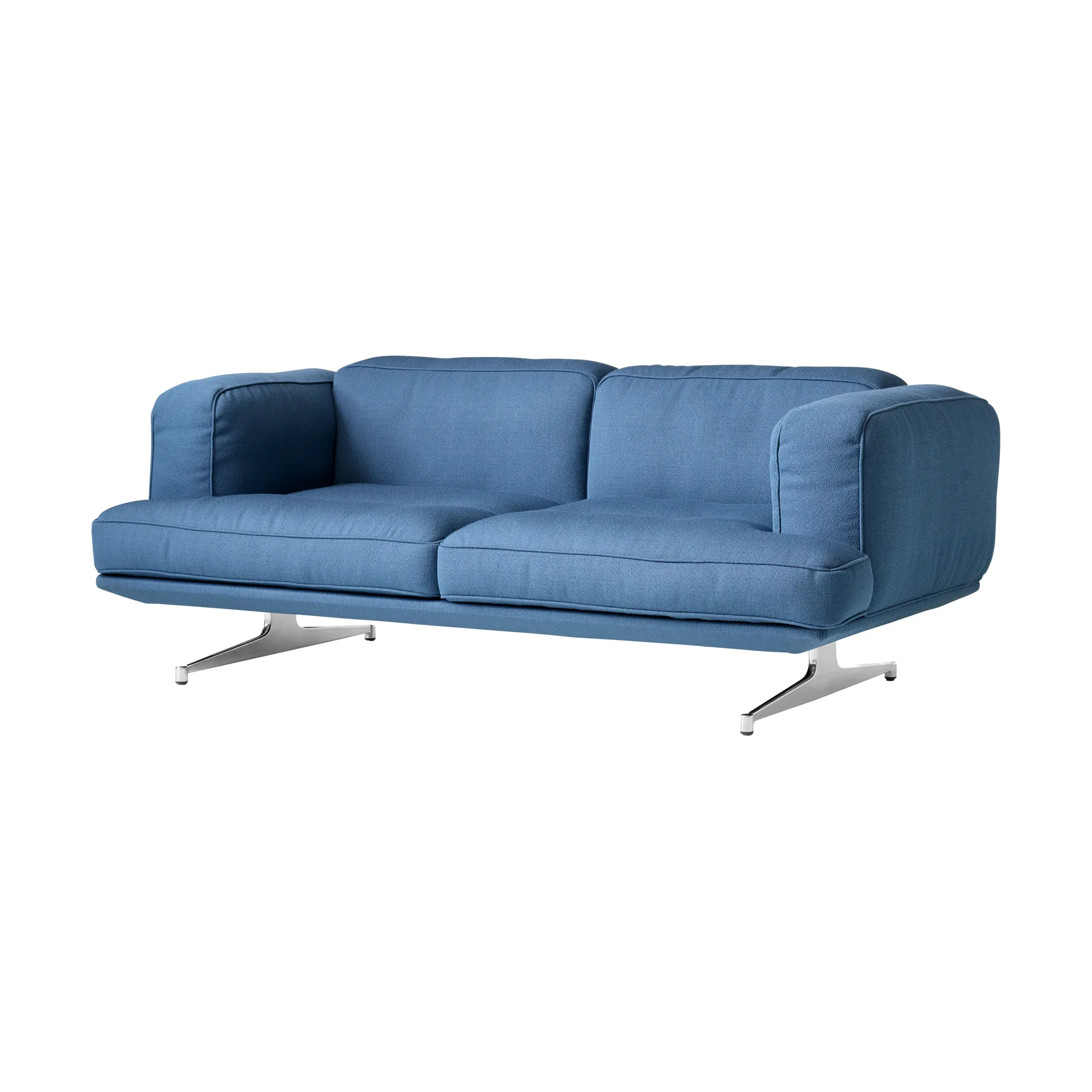 Inland AV22 soffa 2-sits, Vidar 733-polished aluminium &Tradition