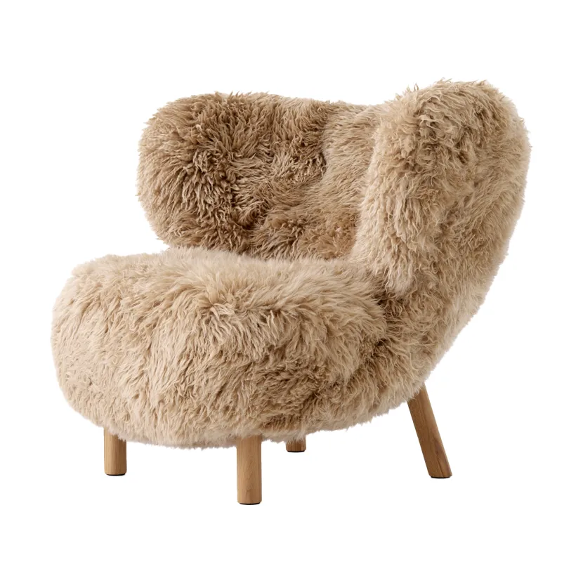 Little Petra VB1 fåtölj, Oljad ek-Sheepskin honey &Tradition