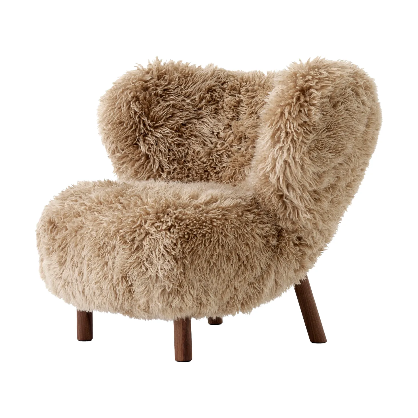 Little Petra VB1 fåtölj, Oljad valnöt-Sheepskin honey &Tradition