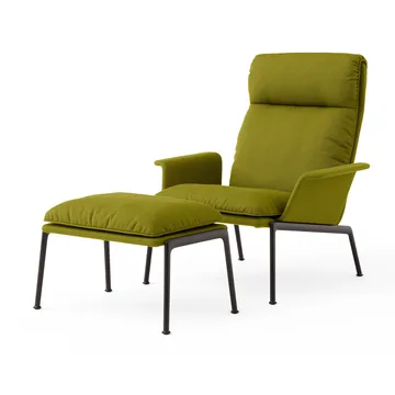 Muno LN17 High back loungefåtölj - Warm black-Vidar 0956 - &Tradition