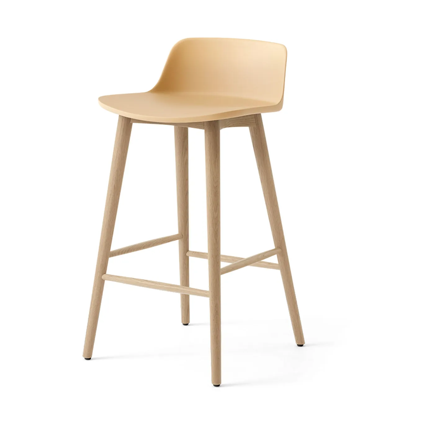 Rely HW118 barstol, Beige sand-lackerad ek, 65 cm &Tradition