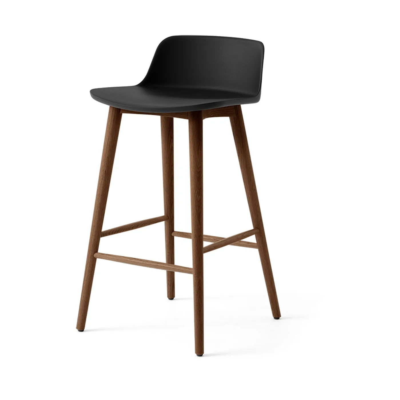Rely HW118 barstol, Black-lackerad valnöt, 65 cm &Tradition