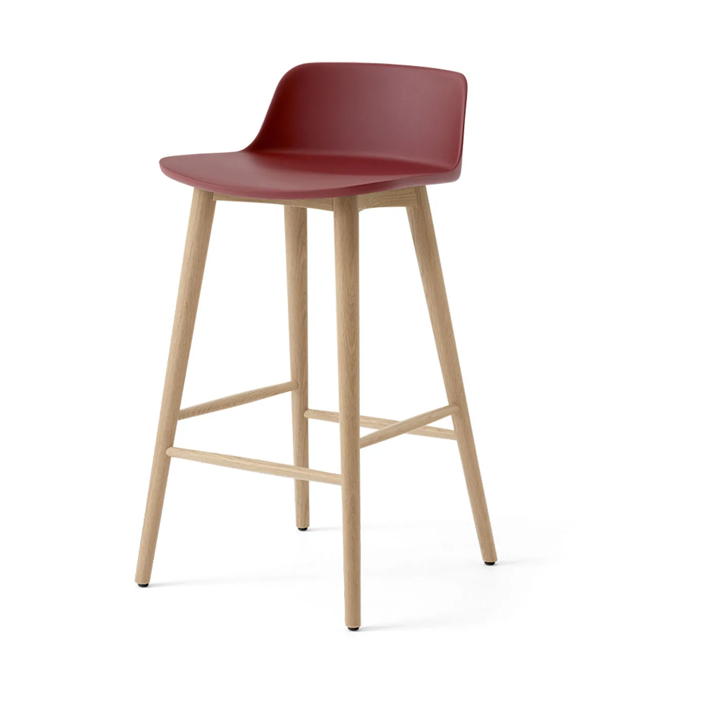 Rely HW118 barstol, Red brown-lackerad ek, 65 cm &Tradition