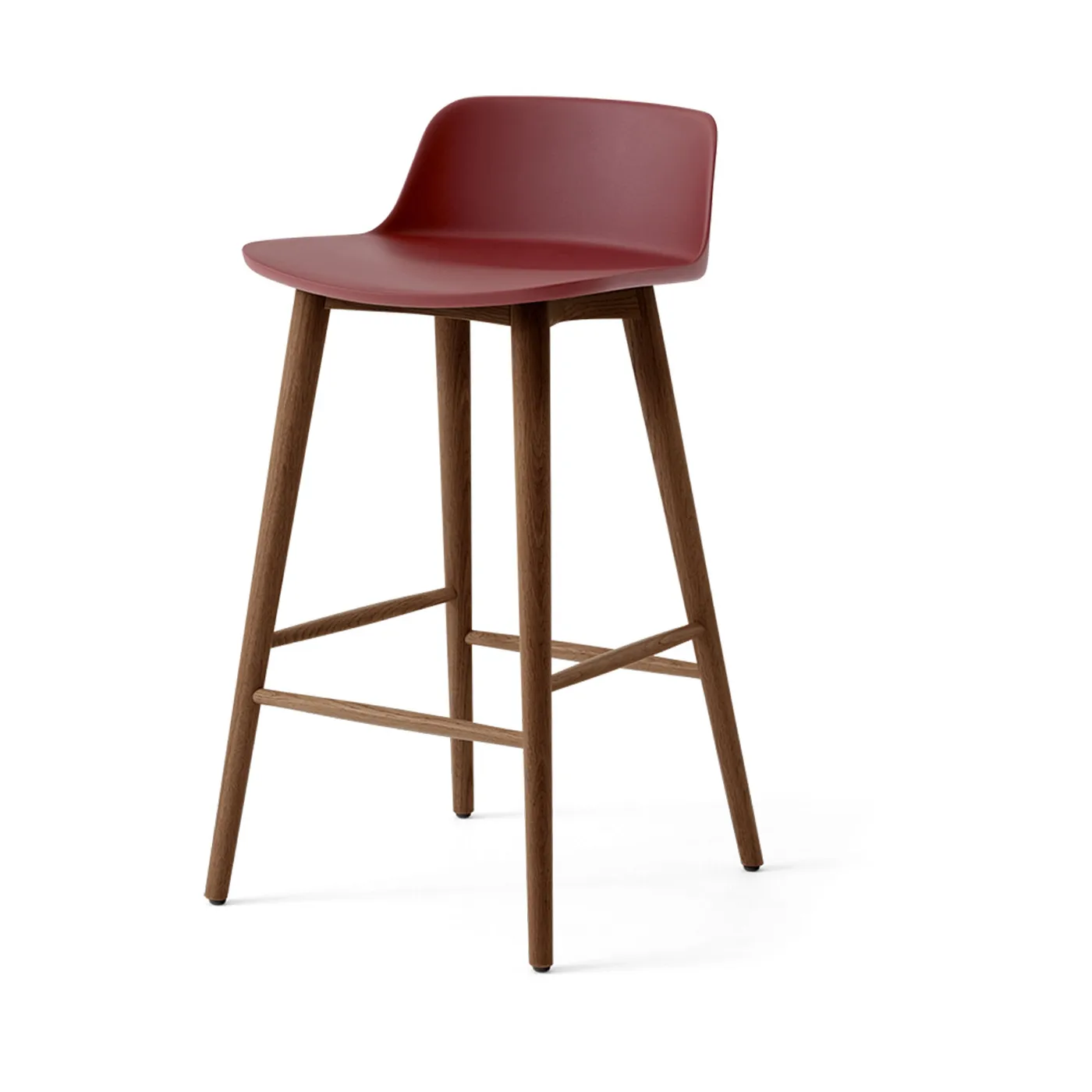 Rely HW118 barstol, Red brown-lackerad valnöt, 65 cm &Tradition