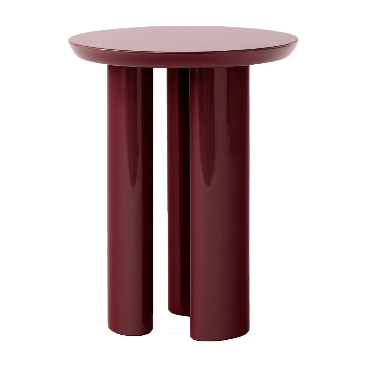 Tung JA3 sidobord, burgundy red &Tradition