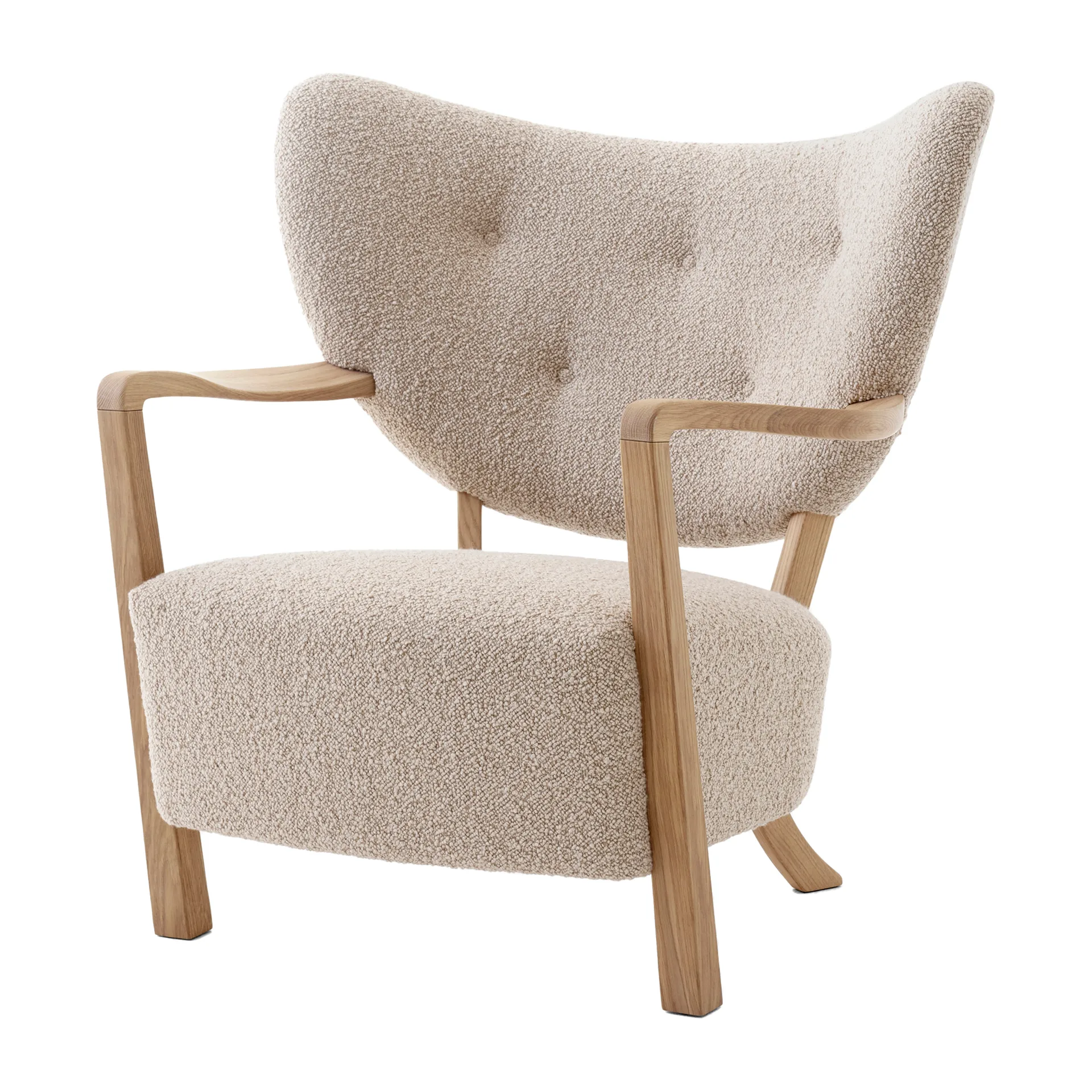 Wulff Lounge Chair ATD2 fåtölj, Oljad ek-Karakorum &Tradition